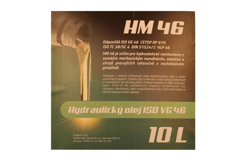 Olej hydraulický HM46 - 10L | Nekvinda - e-shop se zemědělskou technikou