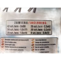 G - Sada pružinových závlaček 150 ks