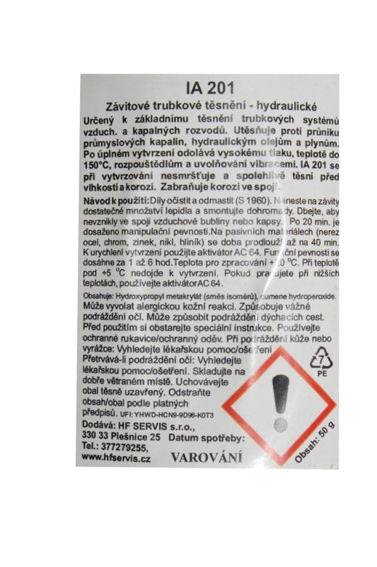 Závitové těsnění IA 201 - 50ml