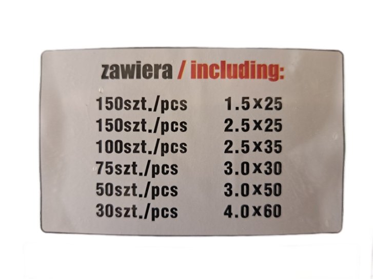 G - Sada závlaček rovných 555ks